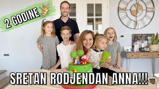 ANNA SLAVI 2 ROĐENDAN  mama 4 djece [upl. by Nostets]