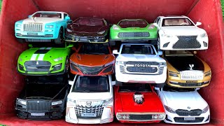 BOX FULL OF Diecast Cars Rolls Royce Wraith Lamborghini Centenario Corvette Stinggray BMW 320i [upl. by Ambie]