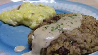 CHICKEN FRIED STEAK AND CREAMY GRAVY [upl. by Thanos]