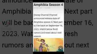 Release date Amphibia season 4 Disney channel 🐸 [upl. by Fleming]