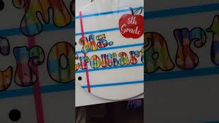 Door sign fun Surprisingly easy teacher diy live on the channel crafting glitter diy teacher [upl. by Grote]