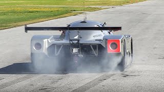 SauberMercedes C9 Accelerations Burnouts Warm Up amp Iconic TwinTurbo V8 Sound on an airstrip [upl. by Eyeleen821]