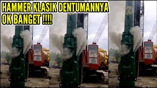 Classic  Kobelco K25 Diesel Hammer Stronger Sound Mesin Pancang Paku Bumi [upl. by Mich]