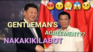 EX PRES DUTERTE AT XI JINPING GENTLEMANS AGREEMENT NAKAKIKILABOT [upl. by Spindell]