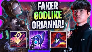 FAKER GODLIKE ORIANNA MID  T1 Faker Plays Orianna Mid vs Leblanc  Season 2023 [upl. by Manton]