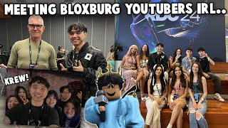 MEETING BLOXBURG YOUTUBERS IN REAL LIFE AND I MET KREW [upl. by Tomkiel]