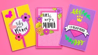 DIY Las 3 Tarjetas mas lindas para MAMÁ  ESPECIAL DÍA DE LAS MADRES [upl. by Rajewski]