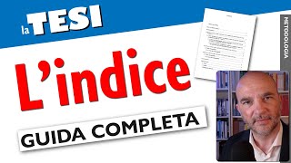 LINDICE della Tesi inserirlo e gestirlo con Word GUIDA COMPLETA [upl. by Titus]