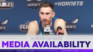 Hornets vs Timberwolves Gordon Hayward Postgame Media Availability  12022023 [upl. by Archaimbaud]