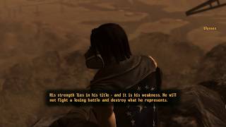 Fallout New Vegas PC  Ulysses Talks About Legate Lanius and Joshua Graham [upl. by Enawyd]