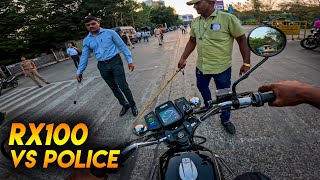 POLICE CAUGHT MY YAMAHA RX100 🤦‍♂️ [upl. by Ybur]