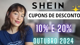 6 Cupons de Desconto Shein Para Outubro 2024 [upl. by Larcher]