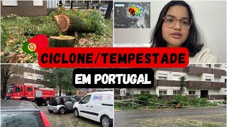 CICLONETEMPESTADE KIRK EM PORTUGAL 🇵🇹 🌧️😱🌪️ [upl. by Delila102]