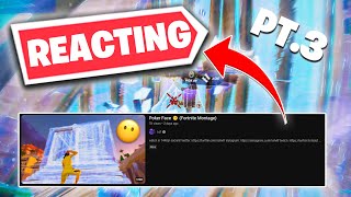 Reacting To FORTNITE MONTAGES and RATING THEM 110 PART 3 [upl. by Novat384]