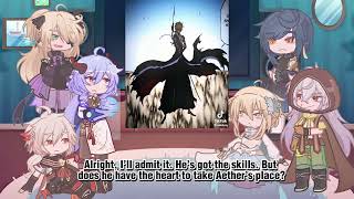 Genshin impact react to aether as ichigo kurosaki  Bleach  Gacha life 2 [upl. by Ydoc]