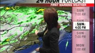 Meteorologist Mallory Brookes Sunday Forecast [upl. by Gadmann]