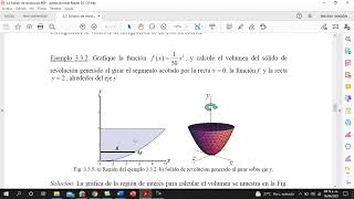 Integral Volumen Solidos de revolución 1 [upl. by Wilkinson]
