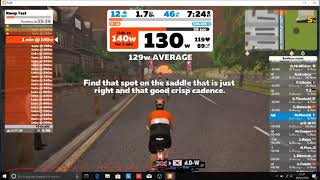 Test FTP su Zwift Test a gradini  Ramp Test [upl. by Ailices]