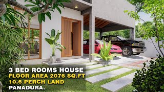 3 Bed rooms House Design  Panadura  Sri Lanka  2024 [upl. by Hippel]