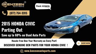 STK  41682B 2015 HONDA CIVIC   KEY  parts for sale  Save up to 60 on used auto parts [upl. by Anaugal]