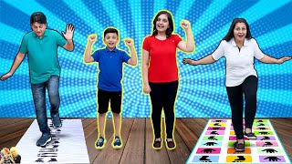 HOP SCOTCH  Family Challenge Jumping Jack  Aayu and Pihu Show [upl. by Noryk]