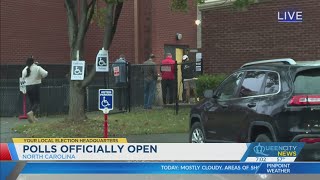 Polls officially open in NC SC [upl. by Ahsena680]