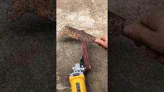 Grinder to belt sander polishing polish Sharpening Practical tools [upl. by Airam]