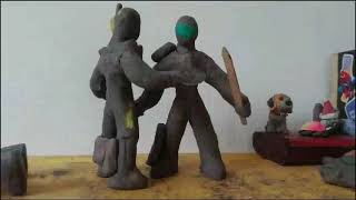 stop motion pelea de robots [upl. by Eeramit831]