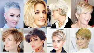 COUPES DE CHEVEUX POUR FEMMES 2024 DE 4060 ANS  COUPES CHEVEUX 2024 COURTS [upl. by Steward]