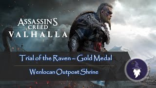 ASSASSINS CREED VALHALLA MASTERY CHALLENGE DLC  WENLOCAN quotTRIAL OF THE RAVENquot GOLD MEDAL [upl. by Elvie]