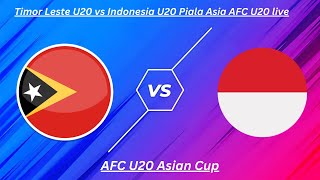 Timor Leste U20 vs Indonesia U20 AFC U20 Asian Cup live Full match [upl. by Salesin]