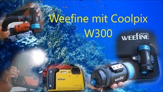 Weefine Smart Focus 6000 mit Coolpix W300 [upl. by Euqilegna]