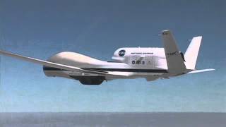 Global Hawk drone takeoff [upl. by Crandale165]