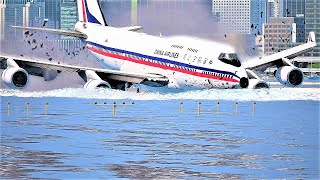 😱China Airlines Plane Crash HONG KONG Tropical Storm Ira Flight 605 Flight Recorder [upl. by Ittam]