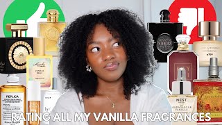 RATING All Of My VANILLA FRAGRANCES  would I buy them again top vanilla perfumes ranked [upl. by Sad]