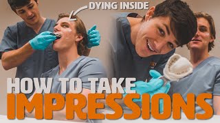 How to Take Alginate Impressions ft Dental Students [upl. by Enyrehtac696]