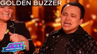 Golden Buzzer Kodi Lees GOLDEN GIFT To HIS MOTHER  Finalist  AGT Fantasy League 2024 [upl. by Barb]