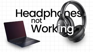 Headphones or Earphones not working in Laptop [upl. by Annemarie586]