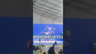 khelo India youth ghames Chennai weightlifter clean and jerk 135KG🥇 weightlifting [upl. by Derrick808]