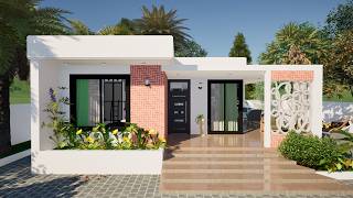 Small and Stylish House Design 2Bedroom Home  1 Storey  7m x 9m [upl. by Quintilla]