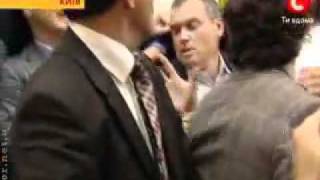 Vitali Klitschko in a parliamentary scuffle [upl. by Anayk]