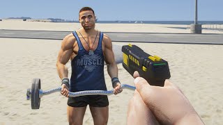 GTA 5  Taser Fire Bottle Baseball Bat amp Funny Ragdolls Vol14 [upl. by Nahtanoy185]