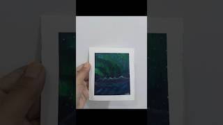 Easy Northern lights painting northernlights auroralights painting forbegginners [upl. by Abrahams]