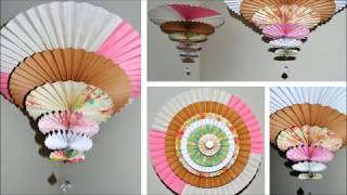 Spinning Medallions Paper FanChandelier [upl. by Cleon]