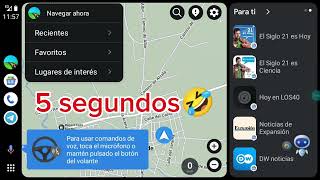 Probamos el Android Auto con firmware MG19 instalado en QF001 Funciona Dentro video [upl. by Ailimac602]