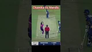 Chamika Takes On Mendis In An Epic Battle srilankacricket [upl. by Ikila]