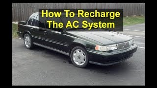 Car AC not cold self service Volvo 960 S90 V90  VOTD [upl. by Kyle]