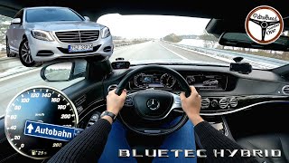 2015 Mercedes S300 Bluetec Hybrid 231 KM  Próba autostradowa 100200 kmh AUTOBAHN [upl. by Gautier]