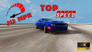 BeamNG Drive  Doge Challenger Top speed [upl. by Lombardo]