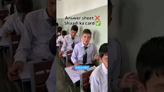 Answer Sheet ❌ Shaadi ka Card ✅ Best Handwriting in Exam art handwriting answers exam shorts [upl. by Hadrian]